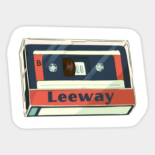 leeway cassette tape Sticker